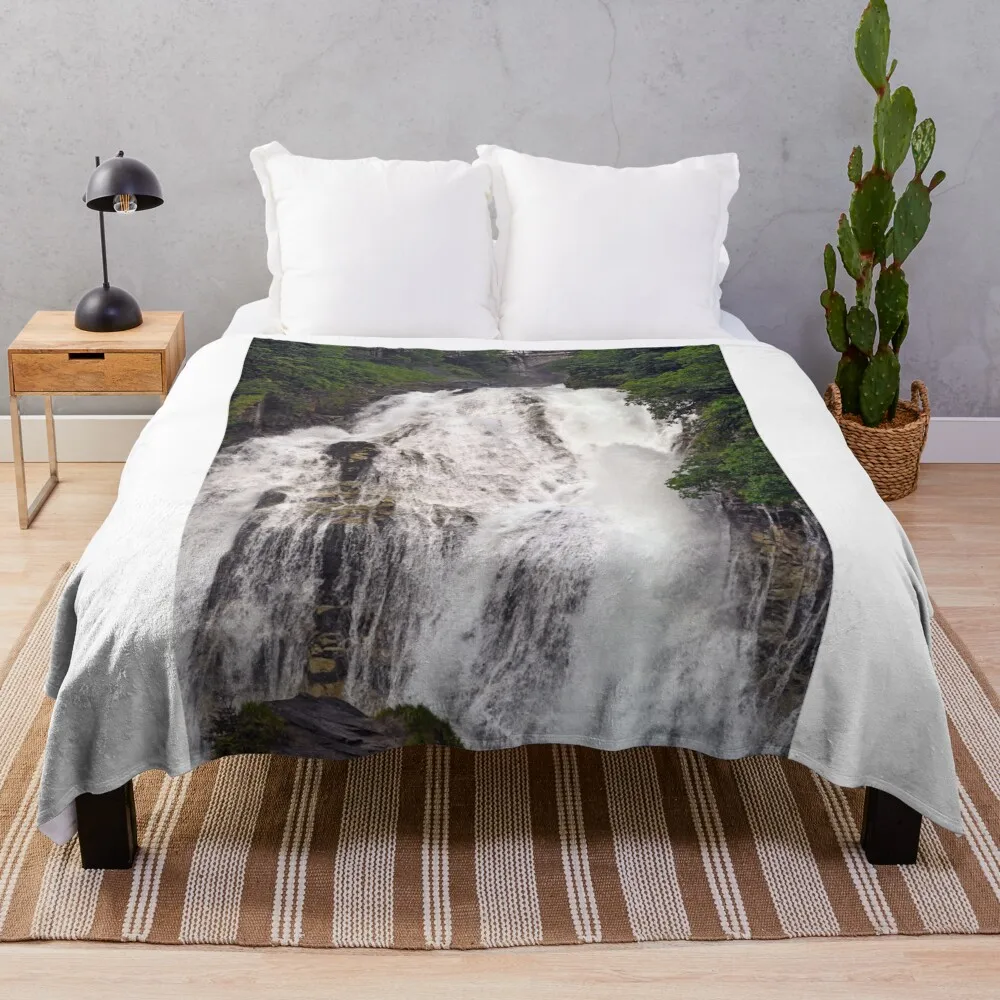 

waterfall Gasteiner in Bad Gastein Austria Throw Blanket Blankets For Bed Furry Decoratives Blankets