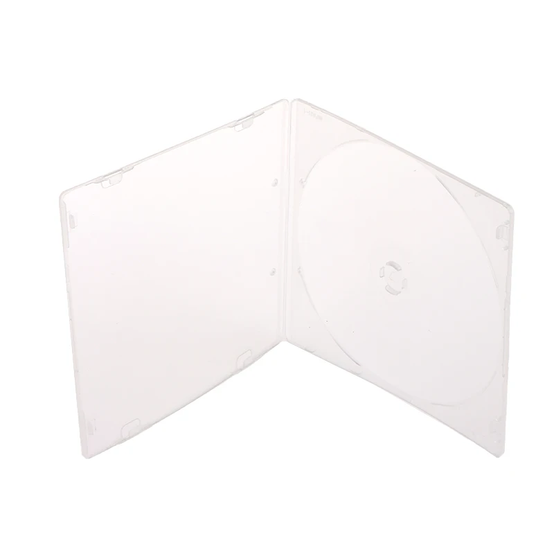 1Pc 5CM Portable Ultrathin Standard DVD Case Transparent CD Package Portable CD Storage Box Single Piece Disc Case CD Case