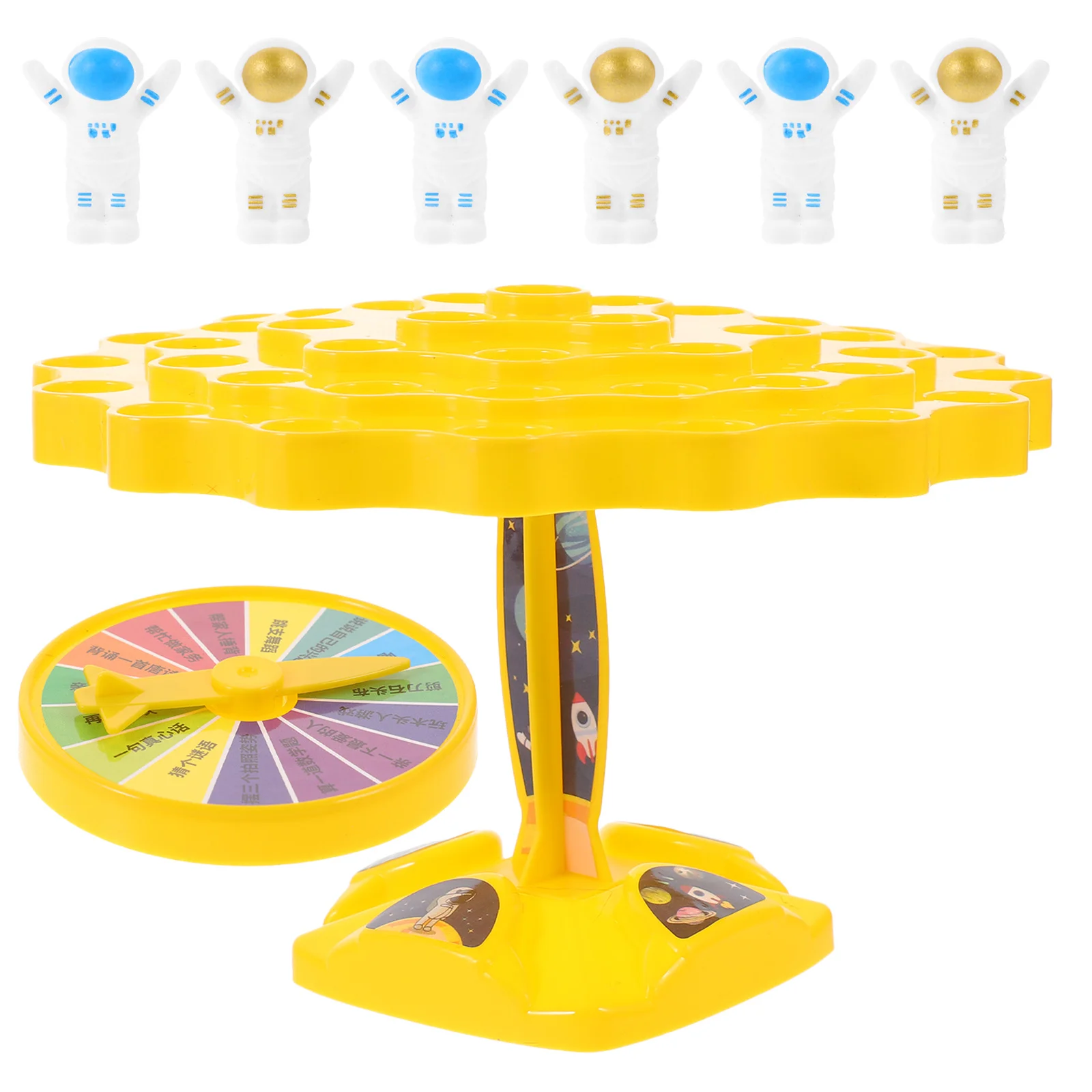 1 Set Plastic Astronaut Balancing Stacking Educational Building Blocks For Kids Balance Game Toddler Learning Space Man Playset