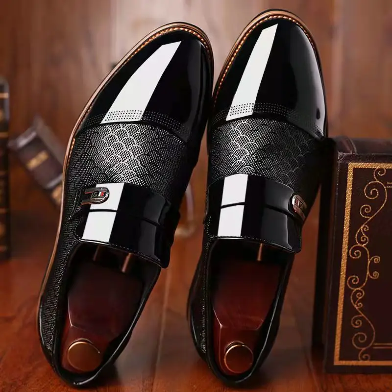 Wedding Business Dress Nightclubs Oxfords Breathable Working Lace Up Shoes New Fashion Mens Leather Shoes