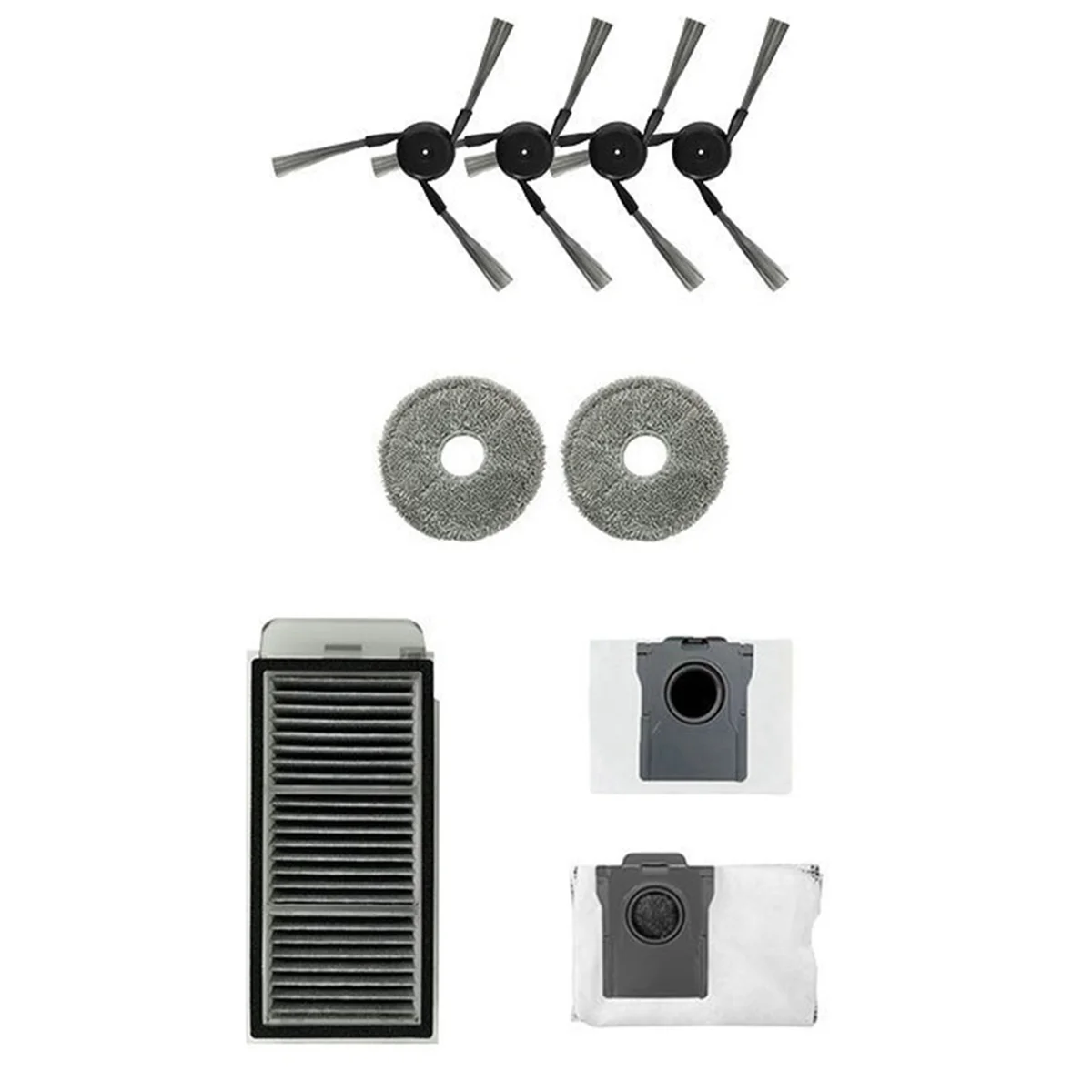 

HHTL Applicable to the Sweeping Robot X40 Enhanced Version Accessories Side Brush Rag Filter Dust Bag Accessories