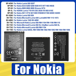 BP-6X BP-5M BP-6M BV-T5C BV-T3G Battery For Nokia Lumia 920 6233 8800 710 5611 930 640 1520 940 950 650 640 T XL Replace Bateria