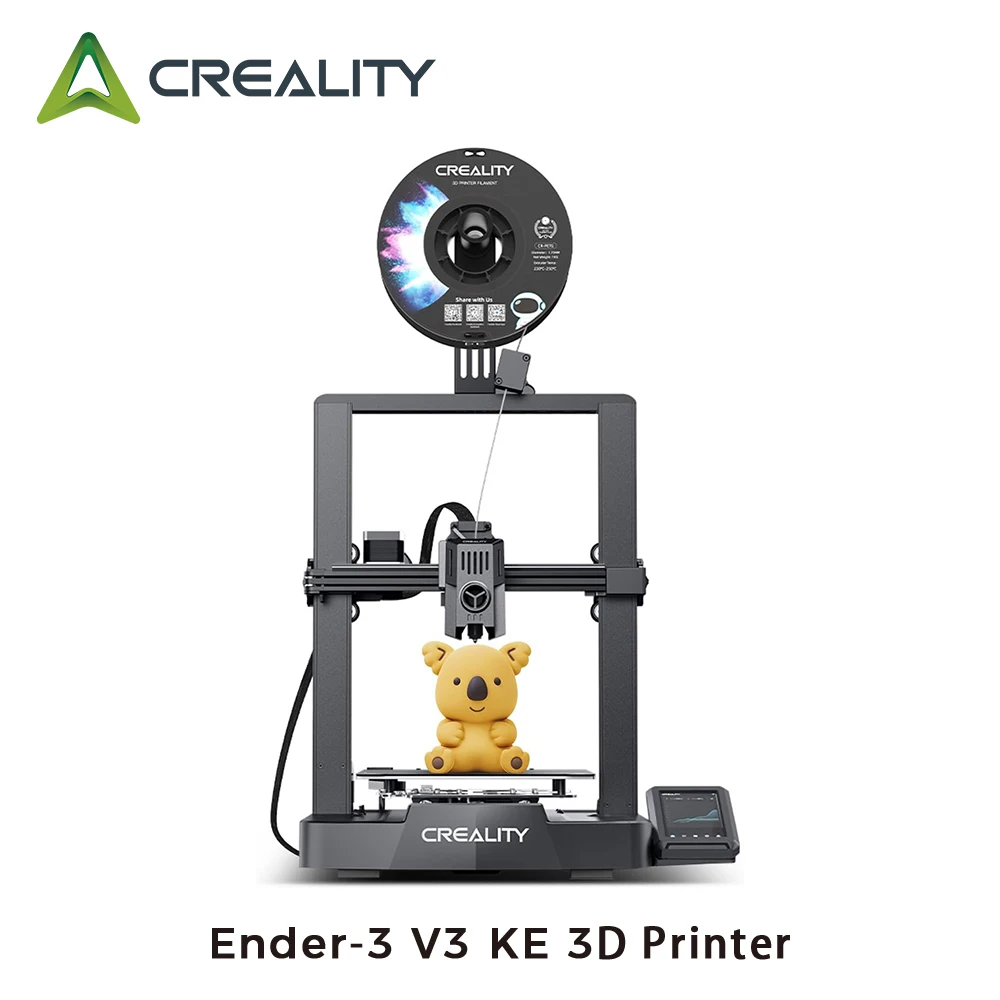 

3D-принтер Creality Ender-3 V3 KE, скорость печати 500 мм/с, с автоматическим выравниванием CR Touch, прямой экструдер Sprite, поддержка 300 ℃