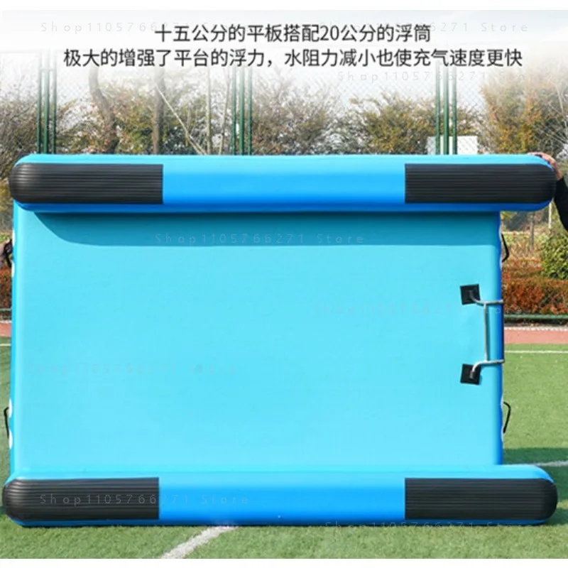 Inflatable fishing floating platform, water net hovercraft, propeller Luya raft fishing inflatable floating board boat