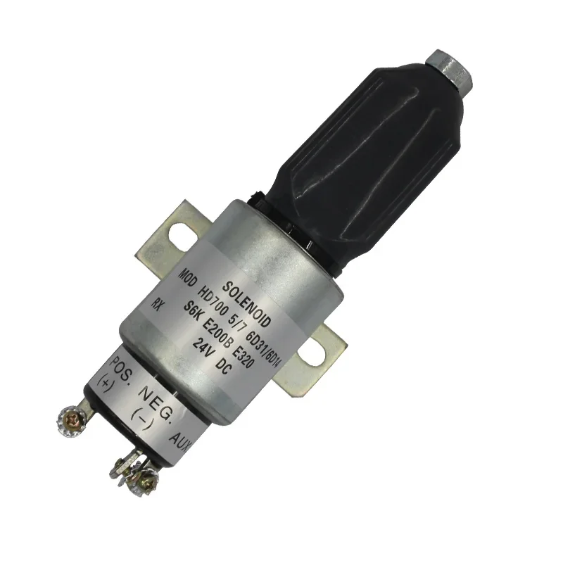 For Komatsu flameout switch solenoid valve PC60 PC120 PC200 PC130-7 R150 R225 Cummins engine flameout motor S6K