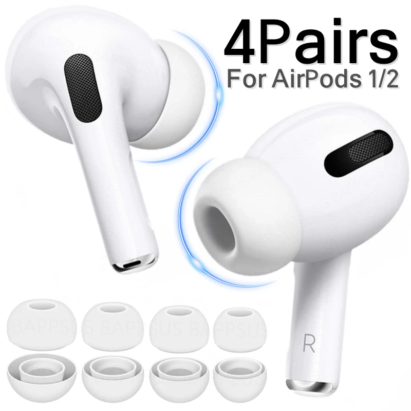 For Air Pods Silicone Eartips Earbuds Replacement Ear Tips for AirPods Pro 1/2 Ear Plug Cap Cover Bluetooth Earphone Accessories