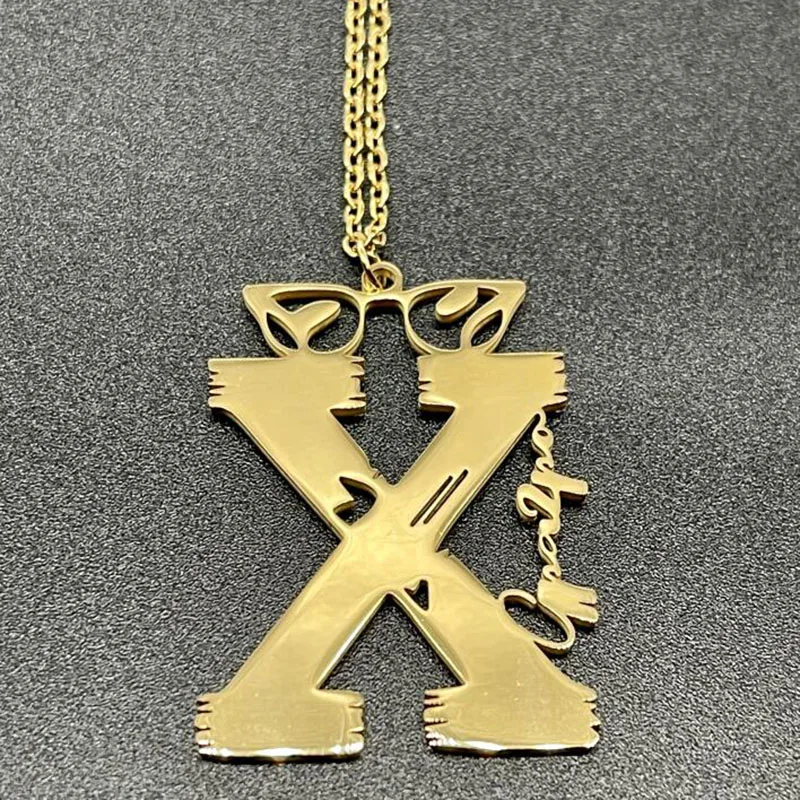 Custom Necklace Letter Face Personality Necklace Personalized Choker Chain Jewelry Gift Custom Jewelry, Custom Necklace,