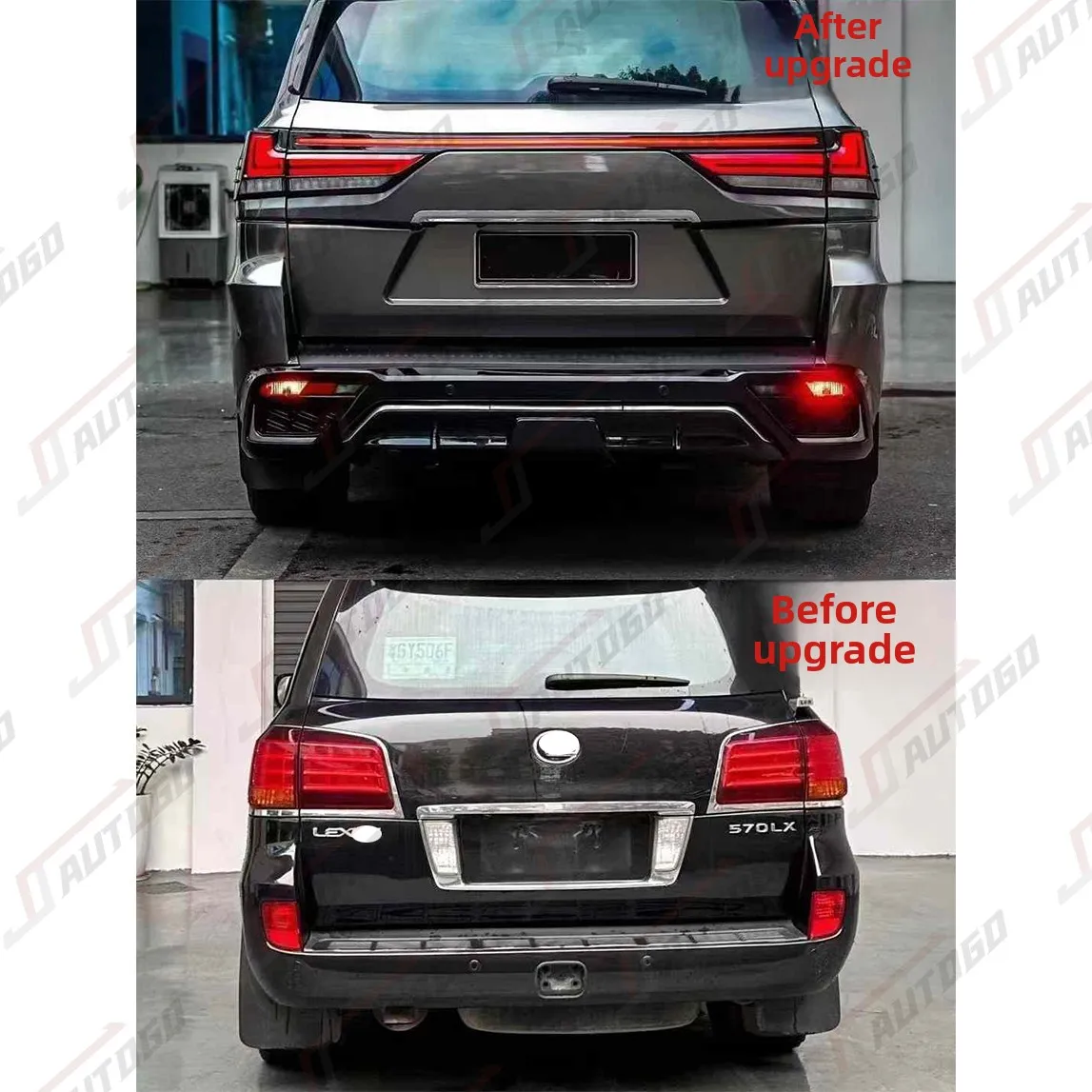 Conversion Body Kit For Lexus LX570 2008 2009 2010 2011 2012 2013 2014 2015 2016 2017 Facelift To 2024 LX600 Headlight Front Kit - Image 3