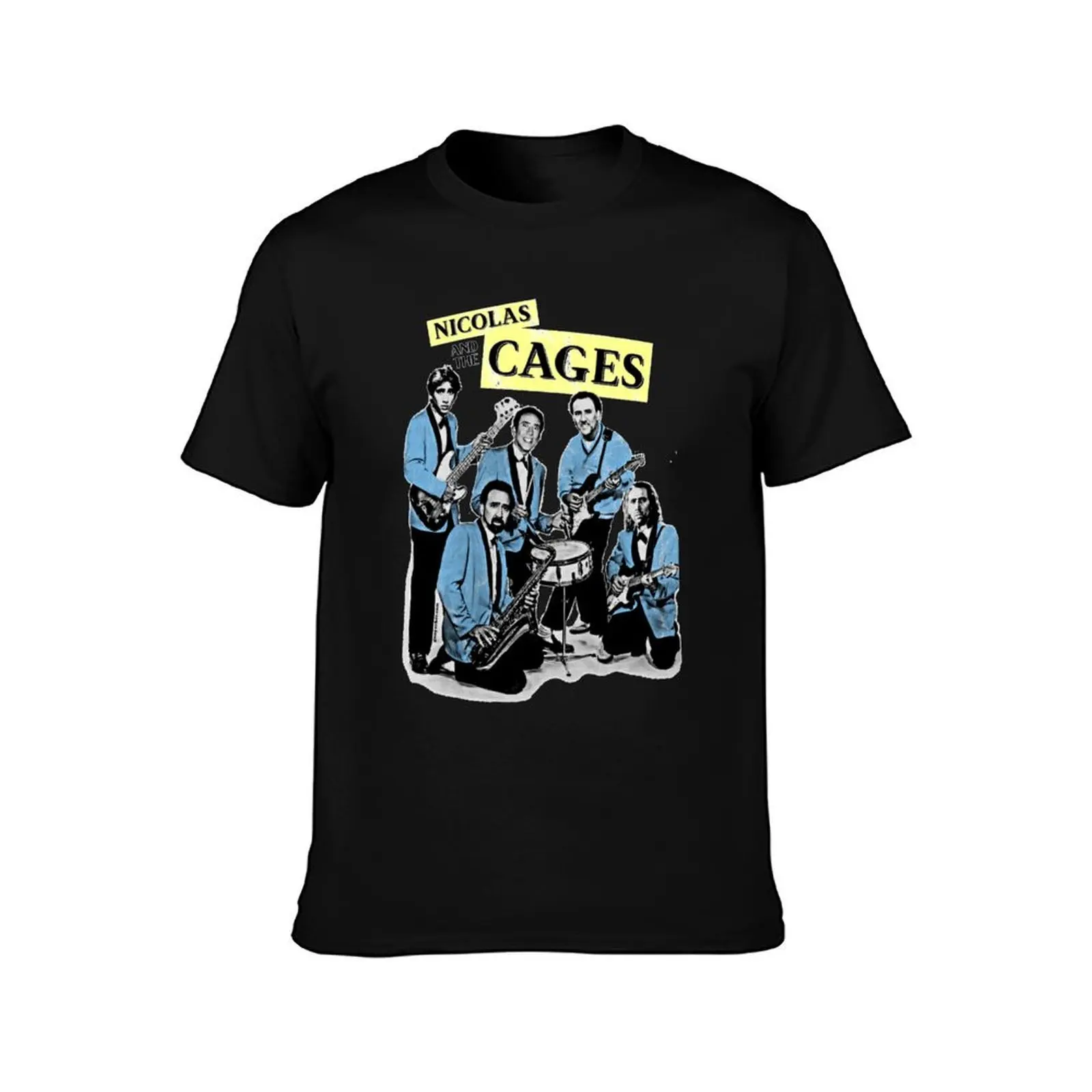 Nicolas-and-the-Cages T-Shirt, Summer Casual Cotton Tee, Oversized Streetwear Tops, Vintage Graphic Print, Unisex Men Women