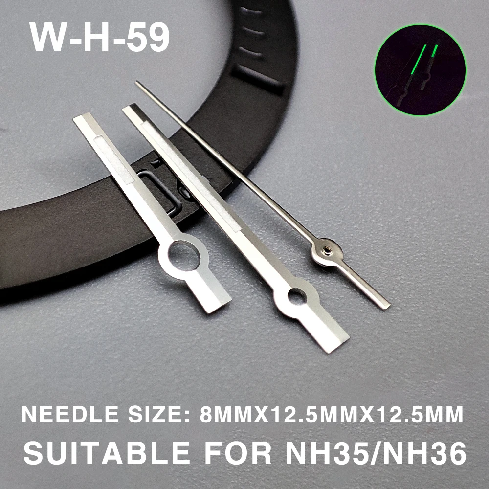 Green Luminous Watch Hands Pointer For NH36/NH35 Automatic Movement Modified 3Pin Needles Watches Accessories