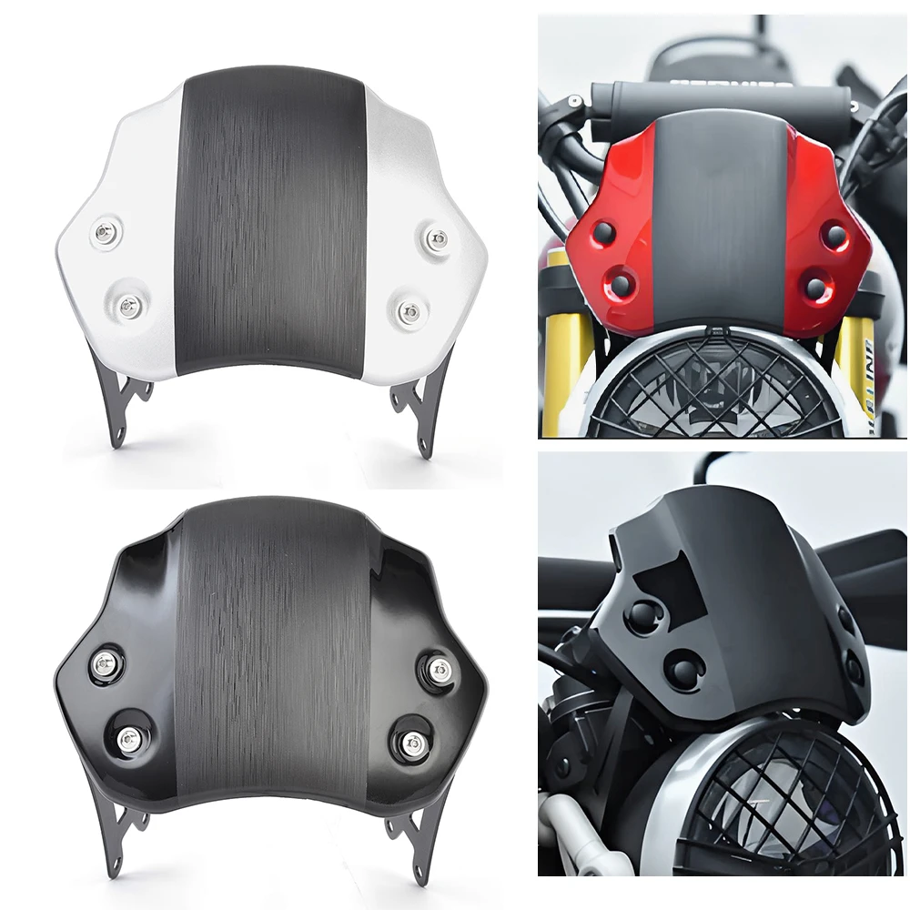 

For Triumph SCRAMBLER 400X Windscreen Windshield Wind Screen Deflectors Fairing Headlight Motorcycle Scrambler 400 X 2024 2025