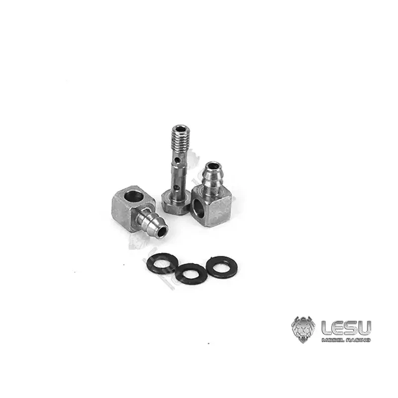 Oil Nozzle Lesu 1/14 Modified Stainless Steel Precision M3 Wire Nozzle Integrated Curved Oil Nozzle Nylon Oil Pipe Installation