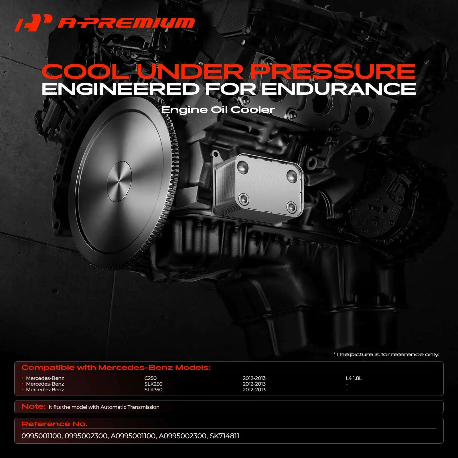 A-Premium Automatic Transmission Oil Cooler for Mercedes-Benz C250 SLK250 SLK350 2012-2015 E250 2014