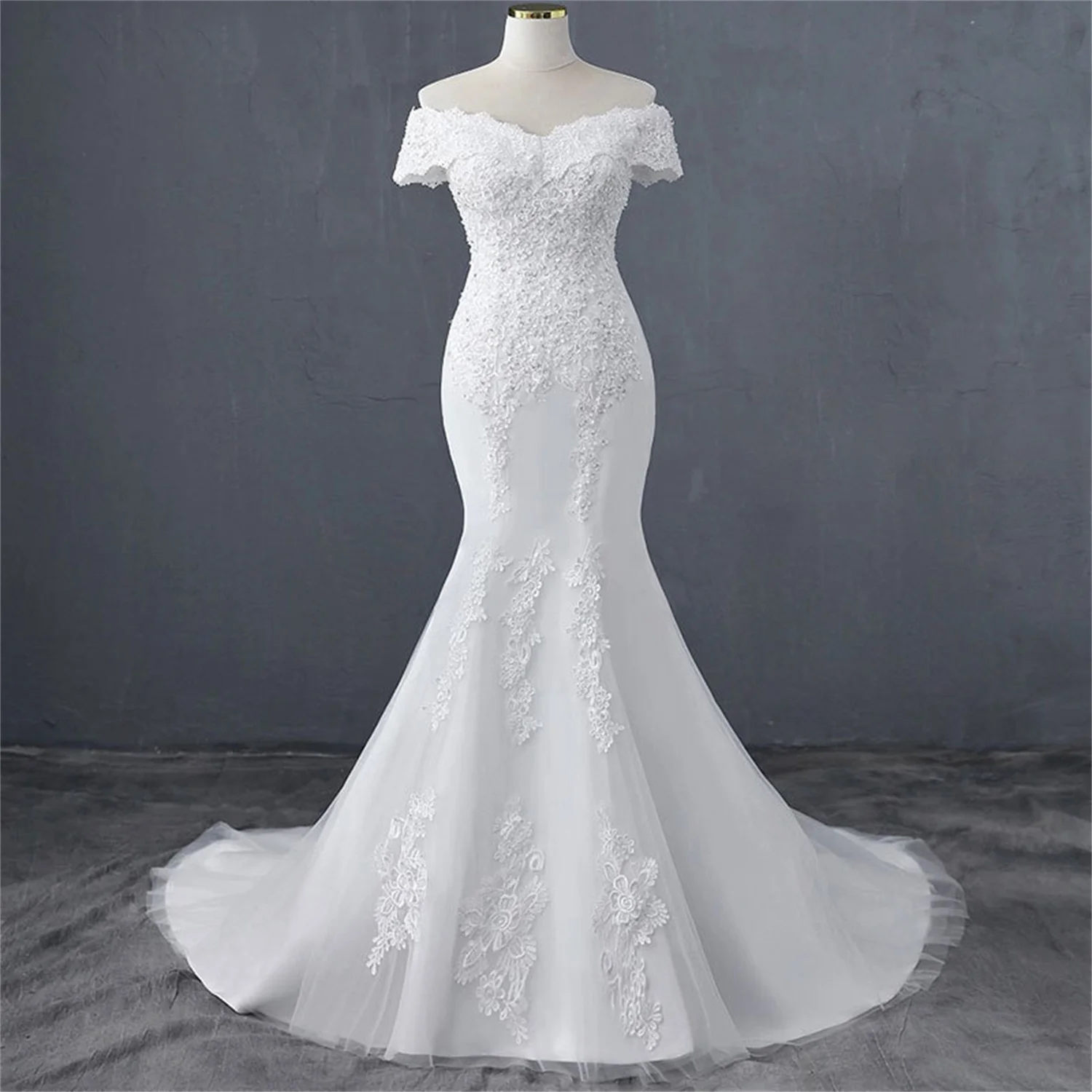 Lace Luxury Bridal Dresses 2023 Fish Tail Party Dress for Wedding Guest Dresses for Women Weeding Dress Women2023 Bride Woman