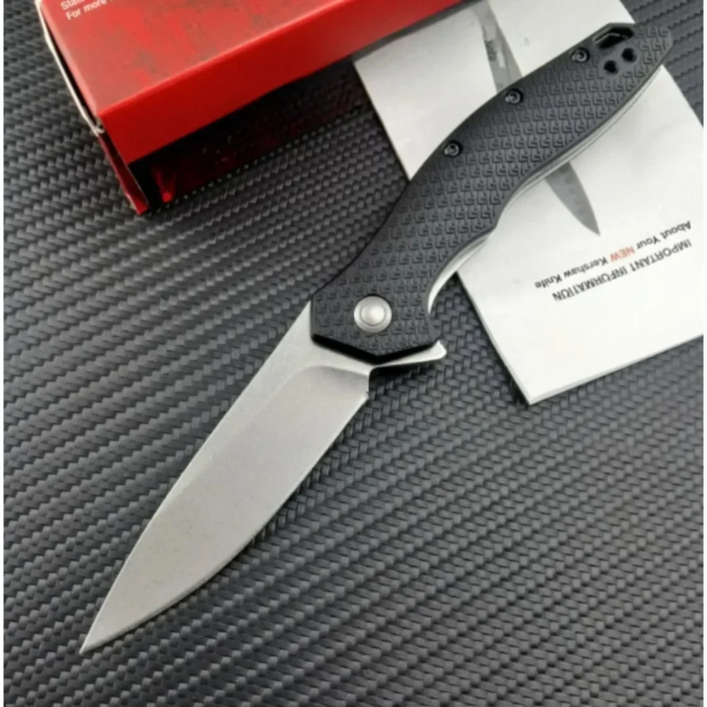 KS 1845 Shoreline سكين للفرد زعنفة مساعدة مجلد 8Cr13 شفرة النايلون مقبض في الهواء الطلق كل يوم حمل الدفاع عن النفس EDC السكاكين