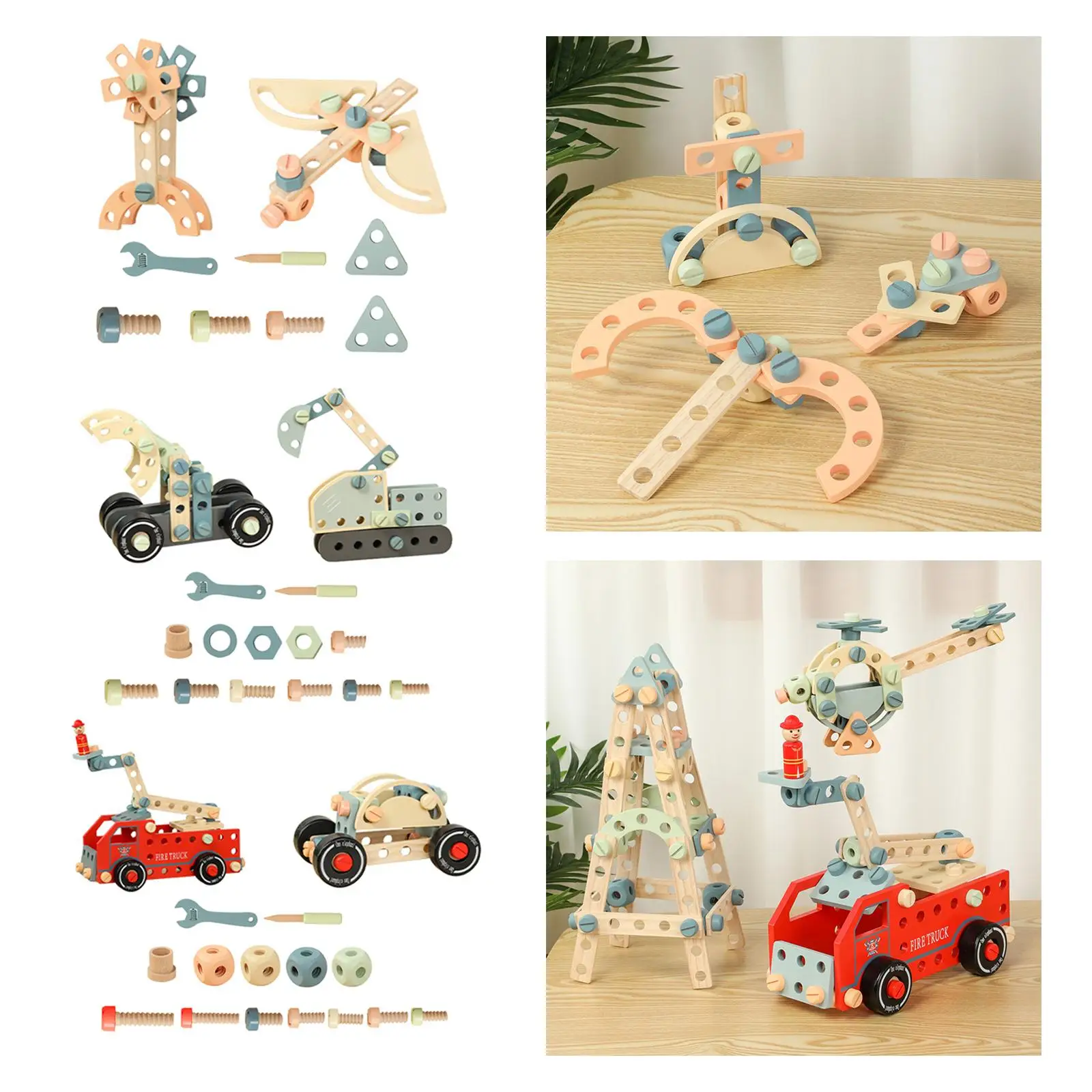 

Nut Disassembly Toy Basic Skills Kids Construction Toy Set for Activities