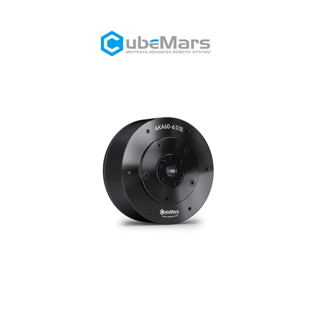 محرك CubeMars AKA60-6 AGV KV80 محرك مطور بنقرة واحدة للتعرف على محرك DC بدون فرش للروبوتات ذات العجلات