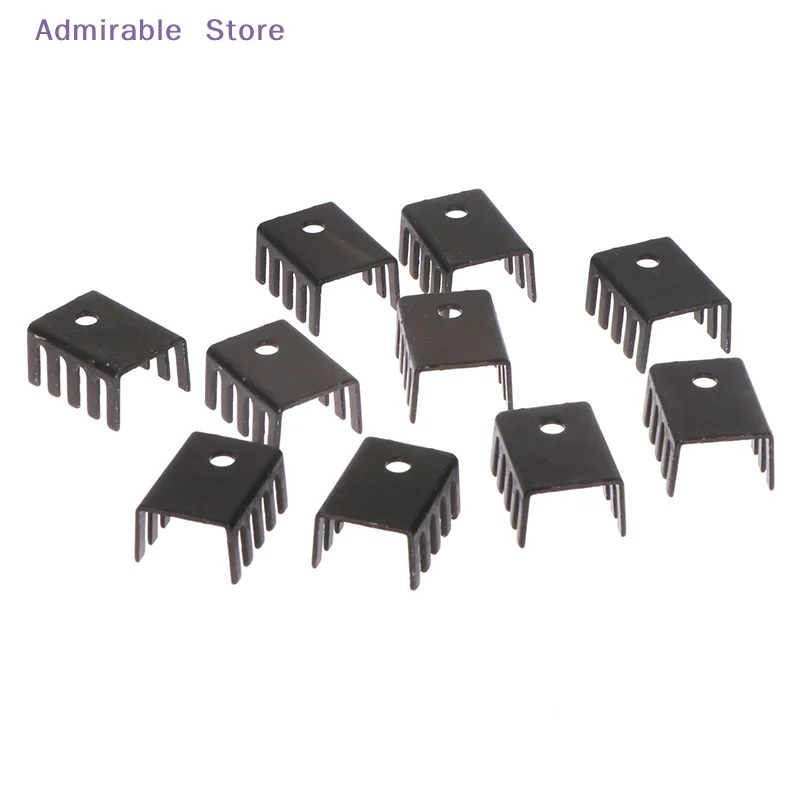 [W]10pcs TO-220 Aluminum Profile 7805 Heatsink 781 Radiator Heat Sink 19*15*10MM Aluminum Alloy Profile Cooler