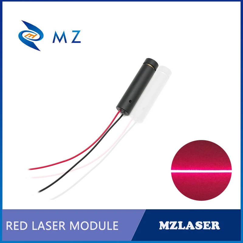 Rode Lijn Laserdiode Model Verstelbare Focus Compacte Mini D 10Mm 638nm 100Mw Cw Industriële Kwaliteit Machine Rode Lijn Laser