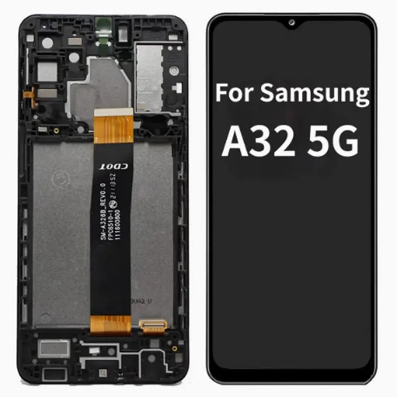 Suitable for Samsung A22 A225 screen assembly with framed LCD display internal and external integrated screen