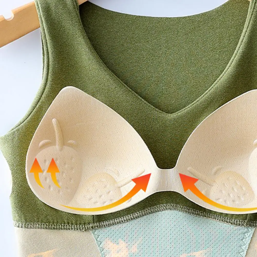Chest Pad Built-in Vest Sleeveless Bottoming Tank Top Seamless Camisole Fast Temperature Lock Tank Top Body Shaping Vest 80%