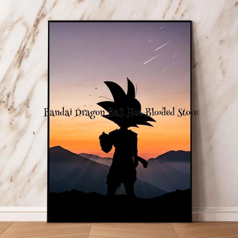 High Quality Canvas Painting Classic Anime Hot-blooded Dragon Ball Z Figures Goku Vegeta Poster Wall Art Living Room Home Decor