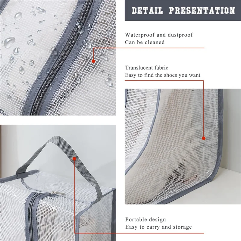 

AD-сумки для упаковки обуви, штабелируемые для хранения, пылезащитные и водонепроницаемые сумки для хранения коротких ботинок, сумки для обуви