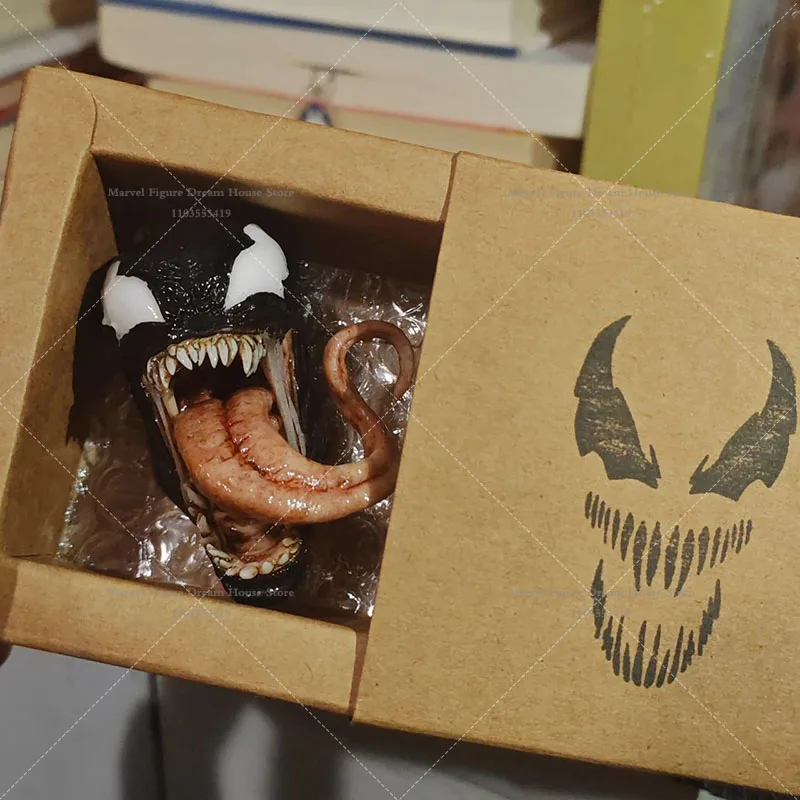 En Stock, regalo creativo, adorno de escritorio, criaturas alienígenas fluidas negras, Eddie Brock, conjunto completo, figura de acción, soldado, juguetes para regalo