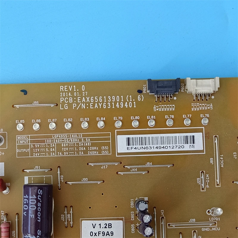 Good Test EAX65613901 For LG 49UB820V 49UB850V 49UF695V 55UB820V 55UB830V 55UF695V Power Supply Board 55UB950V EAY63149401