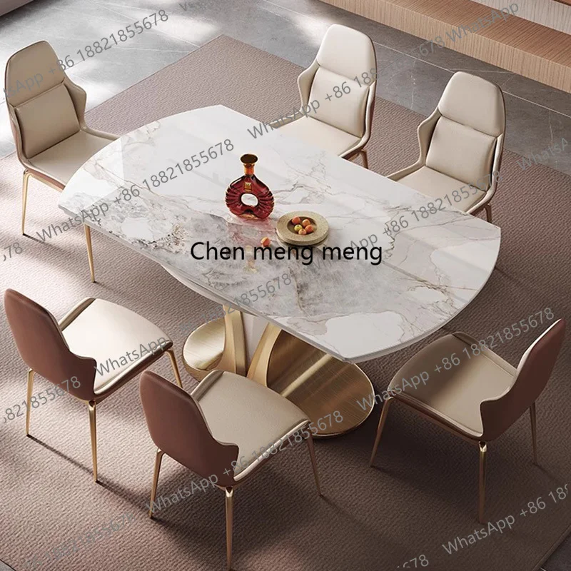 

Роскошный современный круглый обеденный стол для ресторана, скандинавский кухонный стол со стульями для гостиной, высокие обеденные столы, мебель для дома