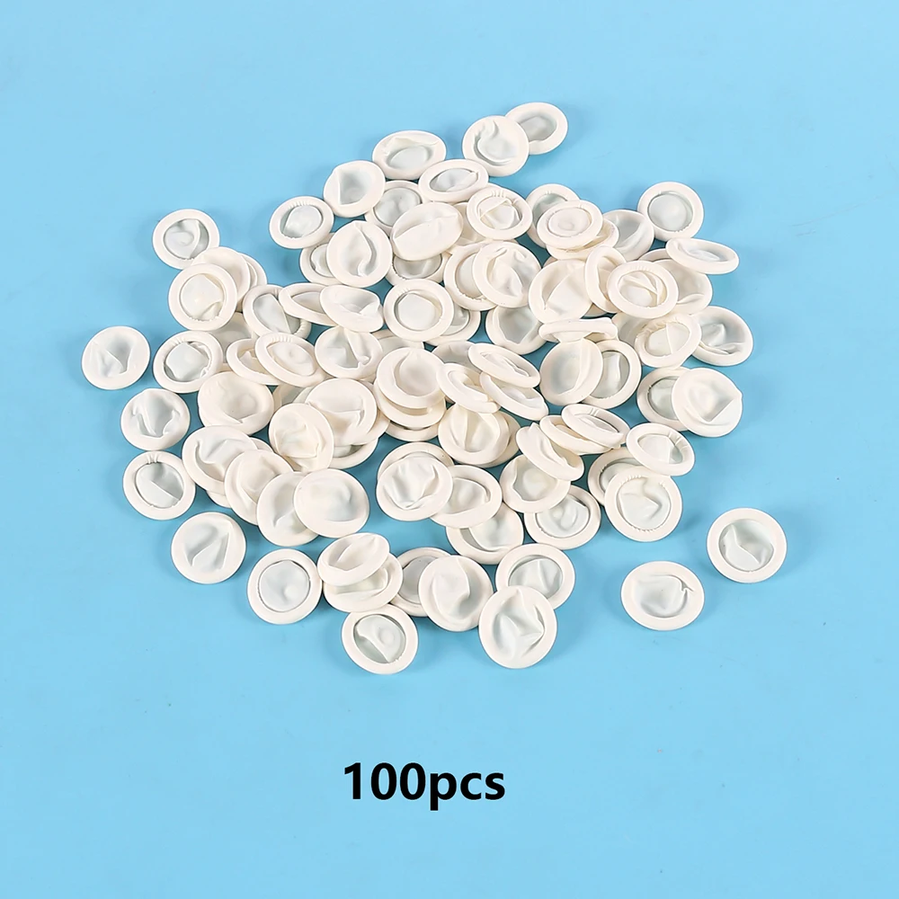 100 stuks wegwerp vingerbedjes vingerbeschermers voor vingertoppen DIY epoxyhars mallen maken gereedschap rubberen vingerhandschoenen