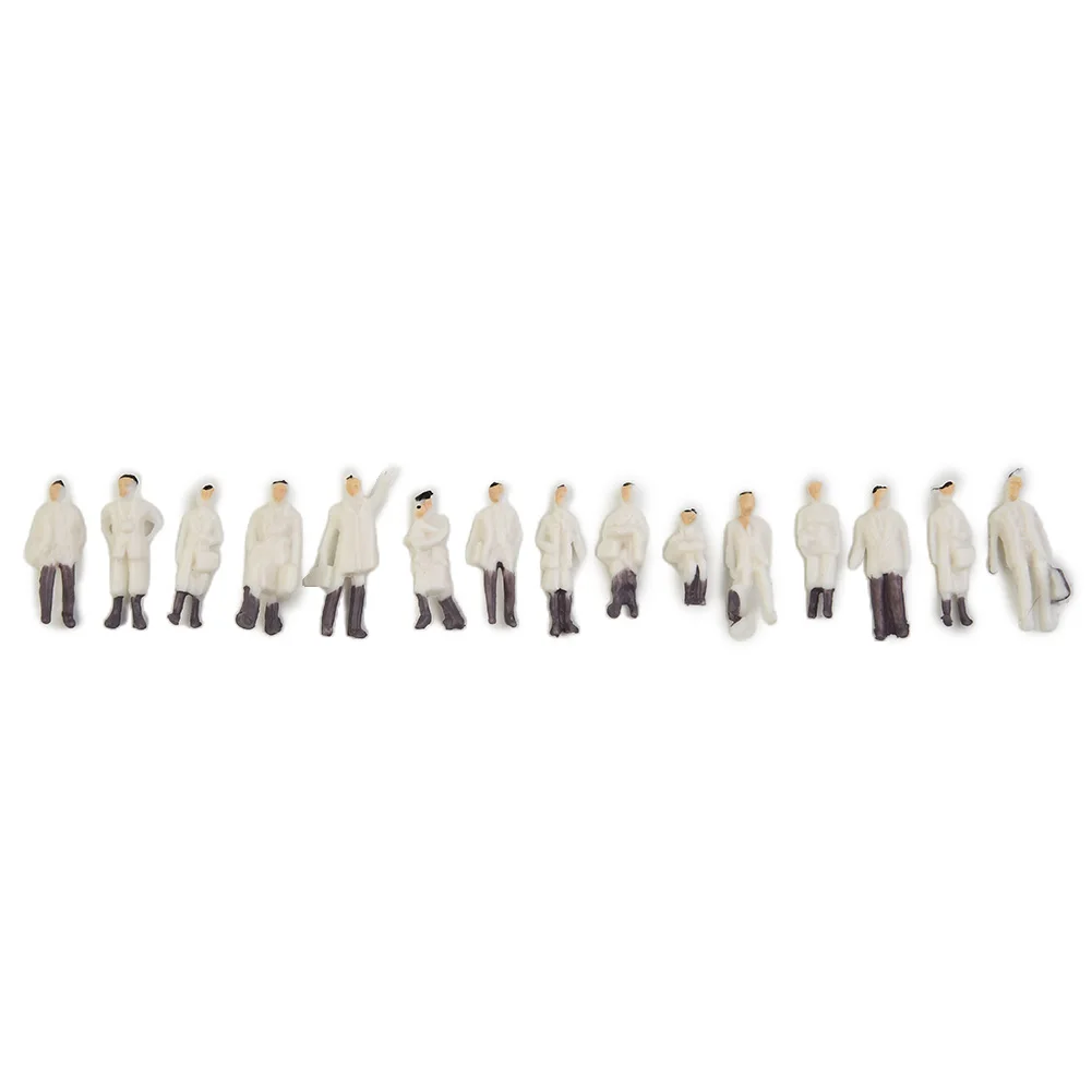 Painted Figures Railway Train Layout 1:87 300Pcs Model People Passenger Model Train Scenes Accessories HO Scale