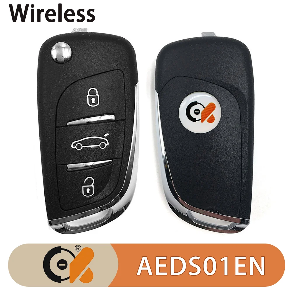 5/10 Pcs AEDS01EN CK Universal Wireless Remote IR2-03 Series Replacement Car Smart Key 3 Buttons Remote Key For Peugeot Citroen