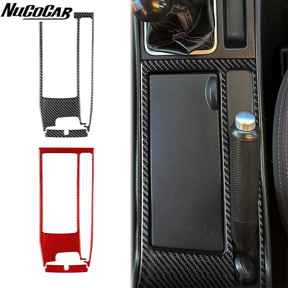 pour-mazda-3-axela-2004-2009-cadre-de-panneau-de-frein-a-main-de-changement-de-vitesse-central-en-fiber-de-carbone-accessoires-de-voiture-autocollants-decoratifs-interieurs