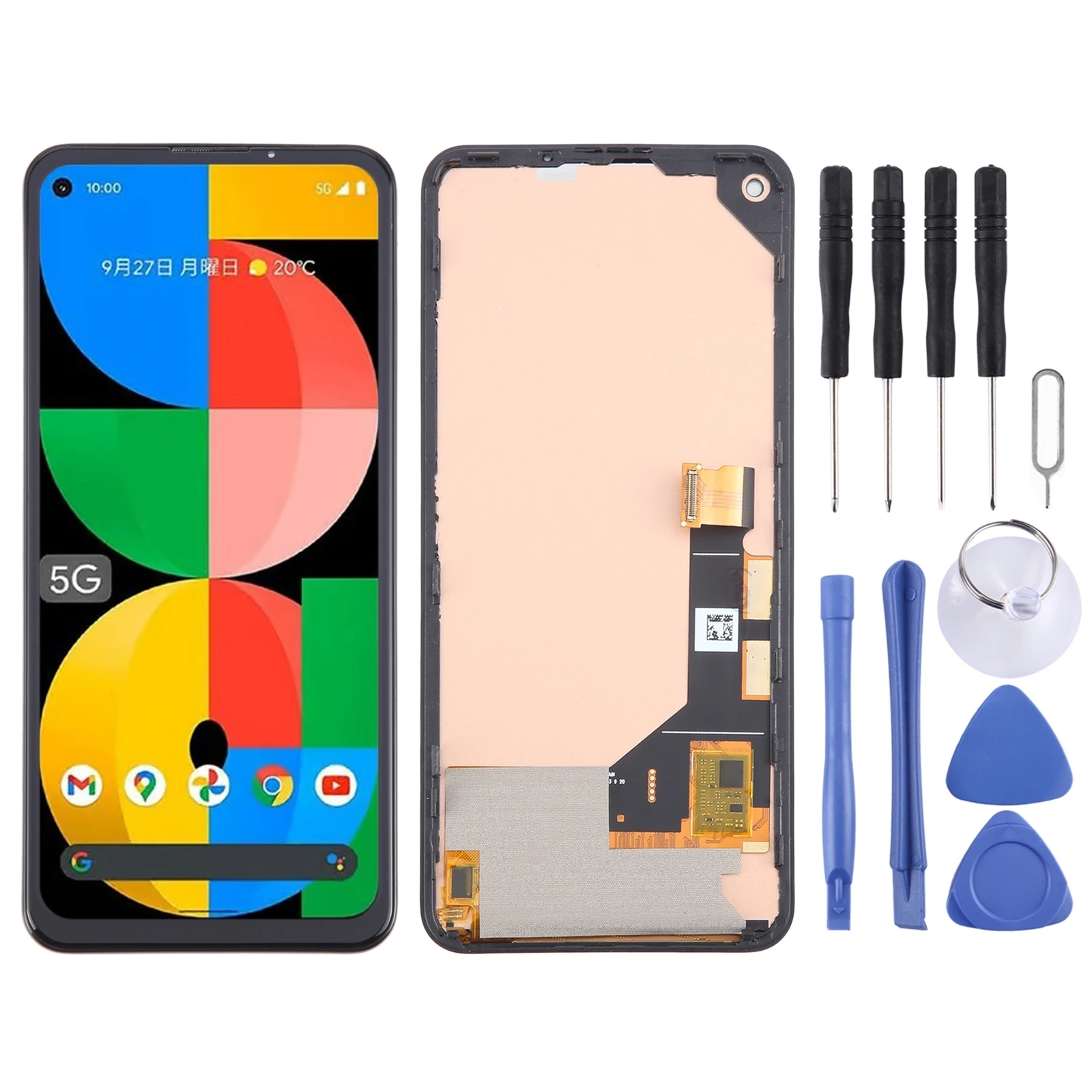 For Google Pixel 5a 5G G1F8F G4S1M TFT LCD Screen with Digitizer Full Assembly Display Phone LCD Screen Repair Replacement Part