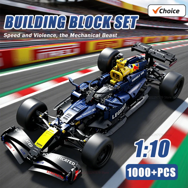 

NEW Technical Super 1:10 Sports Car Formula Racing Building Blocks City Speed Famous Vehicle Bricks MOC Assemble Toys Boys Gifts