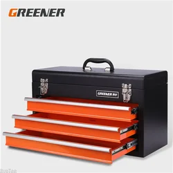 Jewelry Ring Desktop Suitcase Tool Parts Box Storage Toolbox Household Iron Desktop Storage Multi-drawer Box