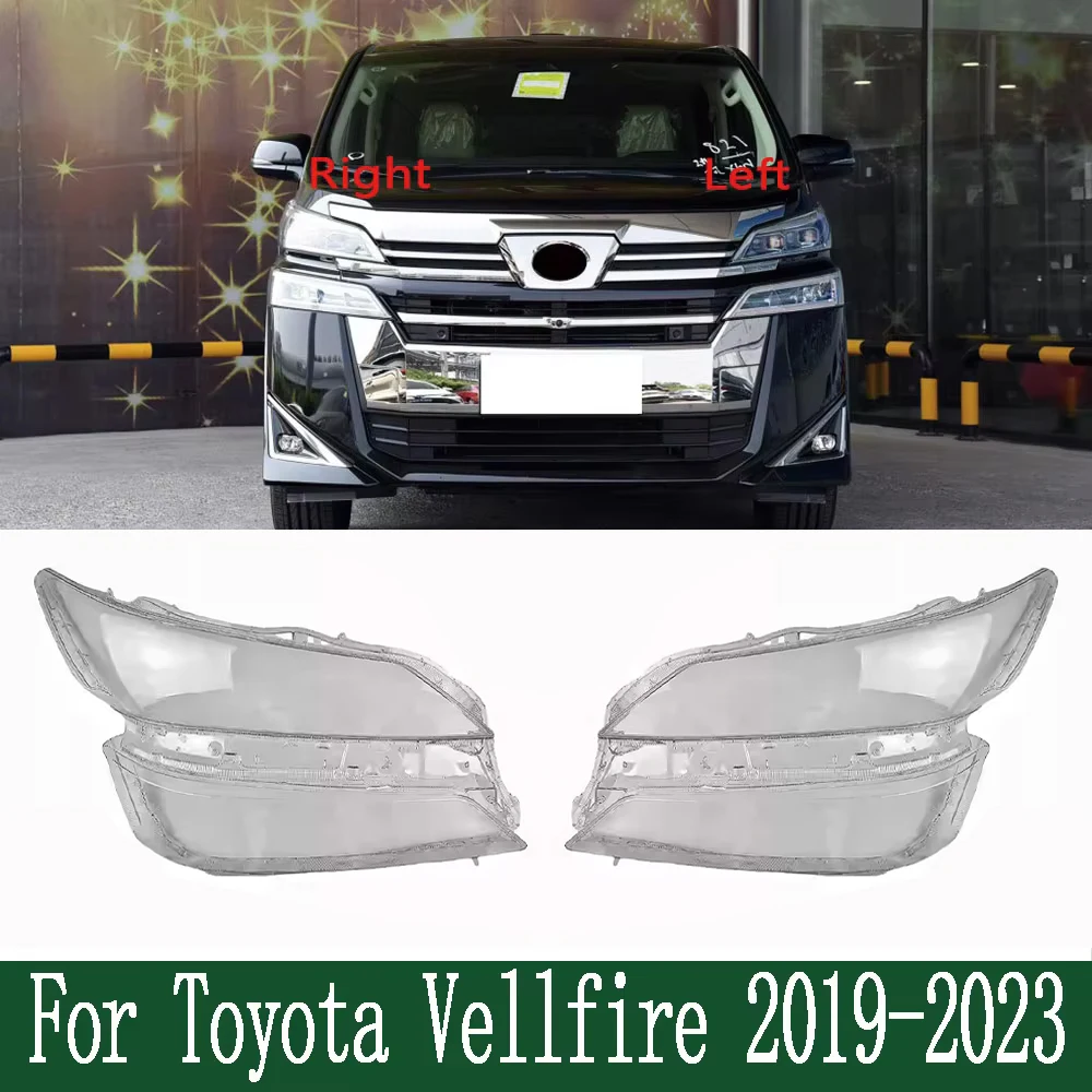 

Configuration Headlight Shell Headlamp Transparent Lampshade Cover Lens Plexiglass For Toyota Vellfire 2019 2020 2021 2022 2023