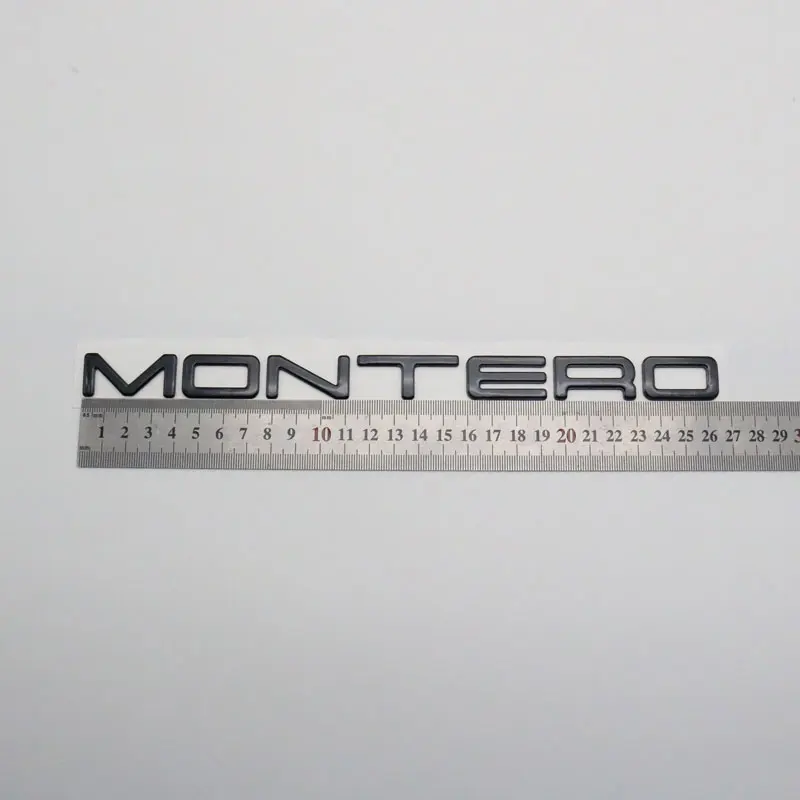 For Montero LS SR Emblem Sticker 3D Letter Car Body Rear Trunk ABS Silver Gold Black Nameplate Auto Logo Badge Decal