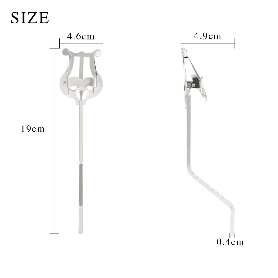 Alto Saxophone Music Stand Portable Clip On Music Stand Durable Metal Lightweight Brass Fixed Woodwind Instrument Accessories