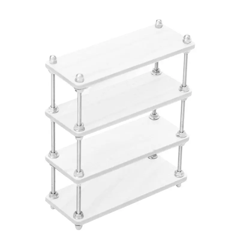 【POPULAR PICK】1/12 Scale Dollhouse Miniature Multi Layer Storage Rack Bookshelf for Barbies Blyth Dollhouse Furniture Accessorie