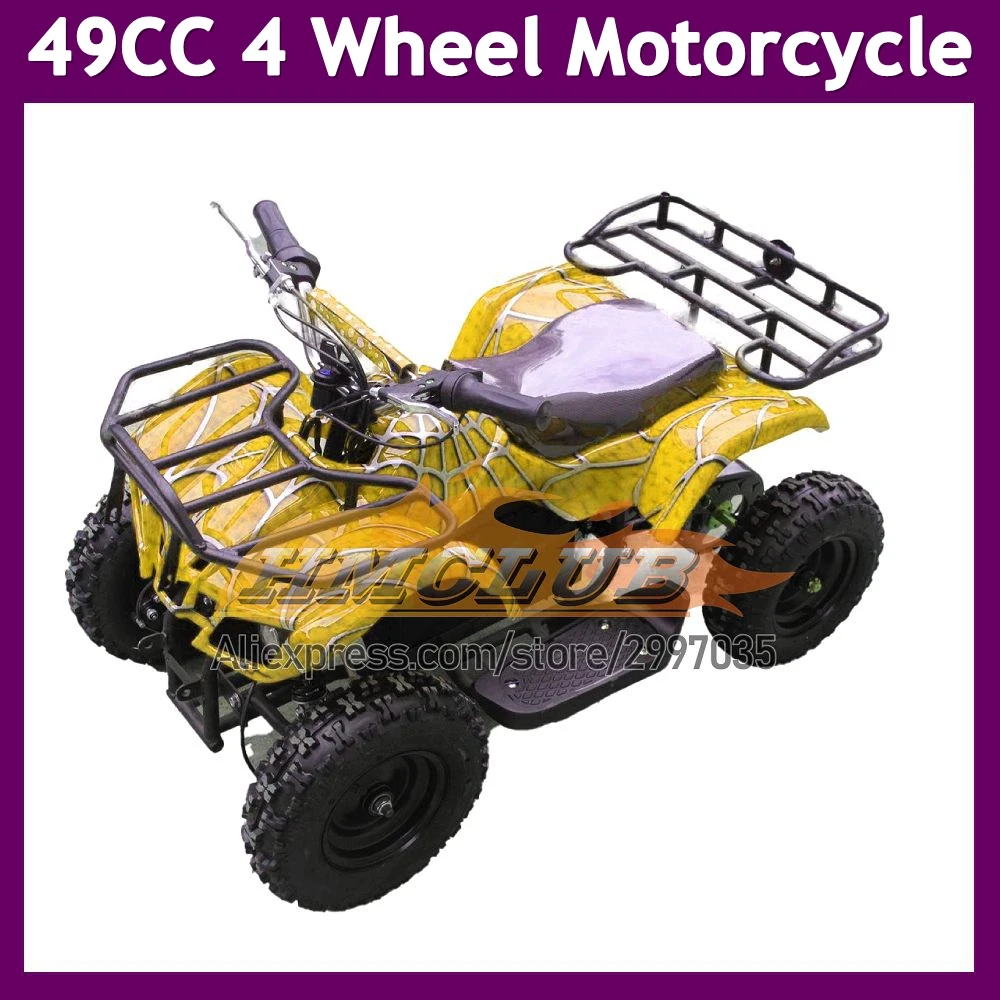 Gasoline 4 Wheels ATV OFF-Road Motorcycle For Children Teens And Adults Up To 200KG Four-Wheel Drive 2-Stroke 49 50 CC ATVS MOTO