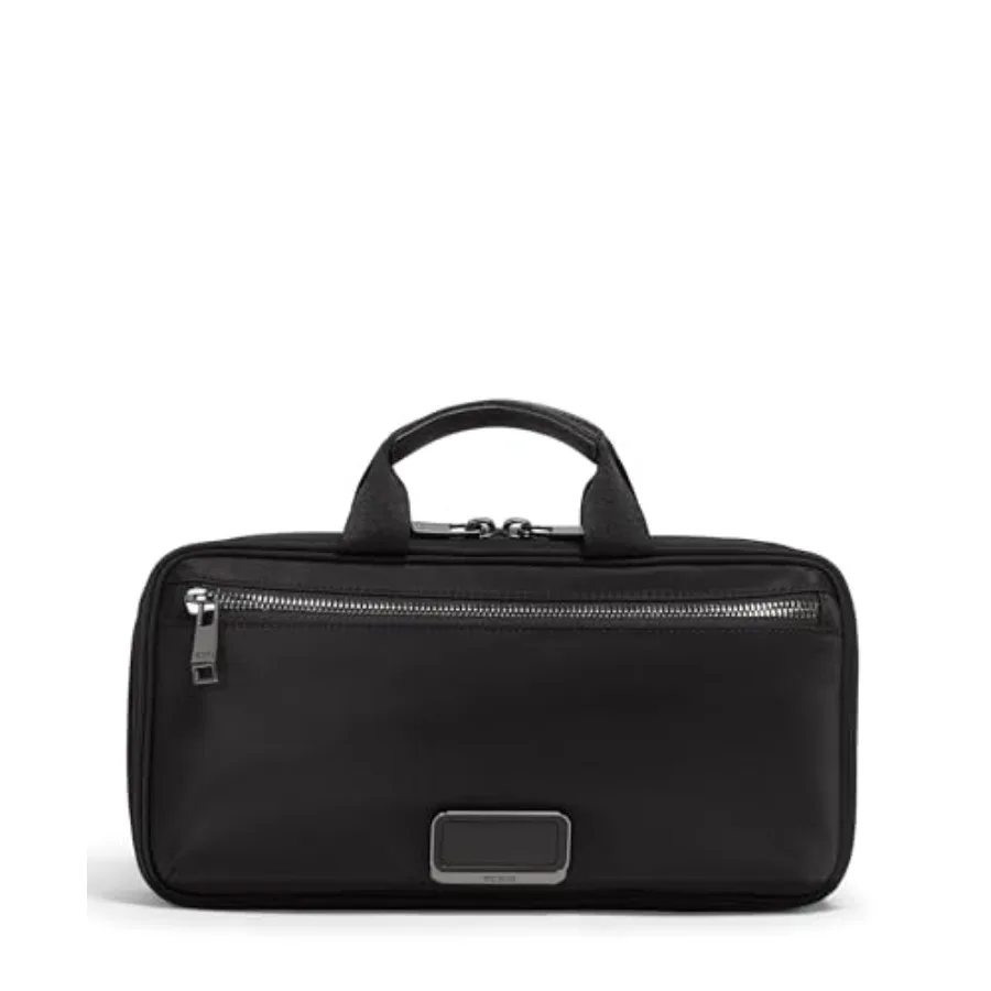 

Women's Madeline Cosmetic Bag, Nylon Fabric, Navy Blue, Water-Resistant and Lightweight Design