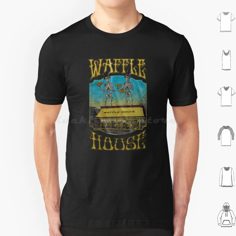 

Винтажная футболка Dead Waffle Grateful House, большой размер, 100% хлопок