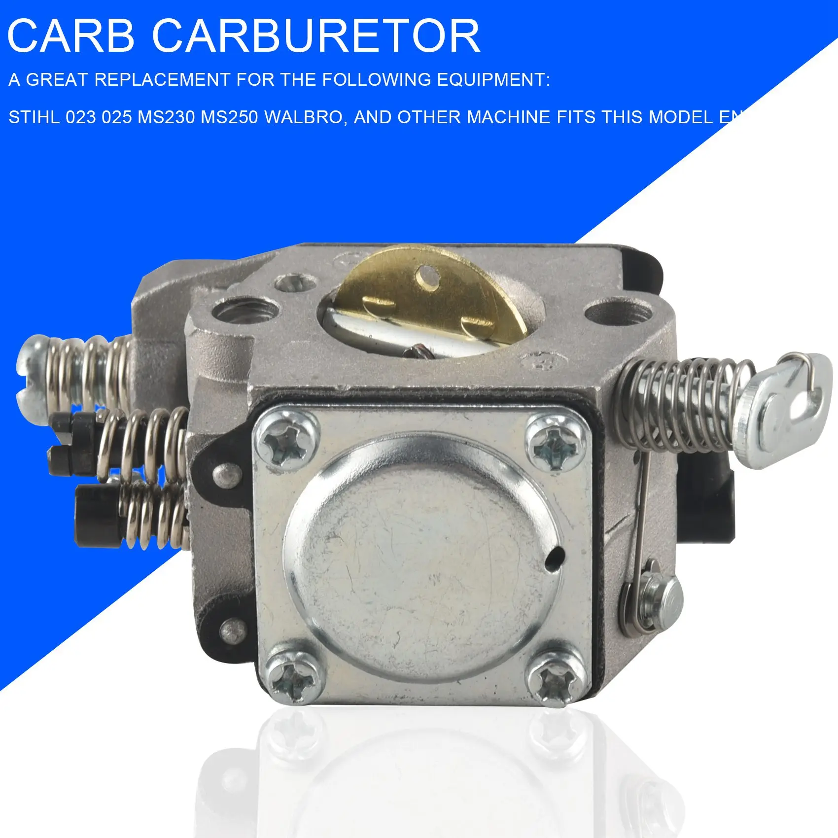 Carburetor For 025 023 021 MS250 MS230 Chainsaw Replace Silver