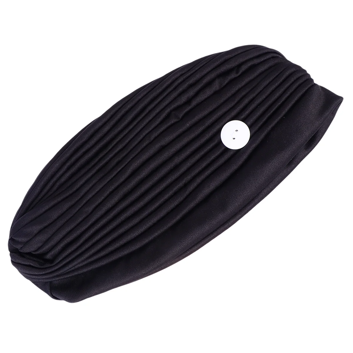 

2Pcs Button Hat for Holding Mask Breathable Sports Beanie Elastic Head Wrap Anti stripping Belt Non slip Hat Spa Facials