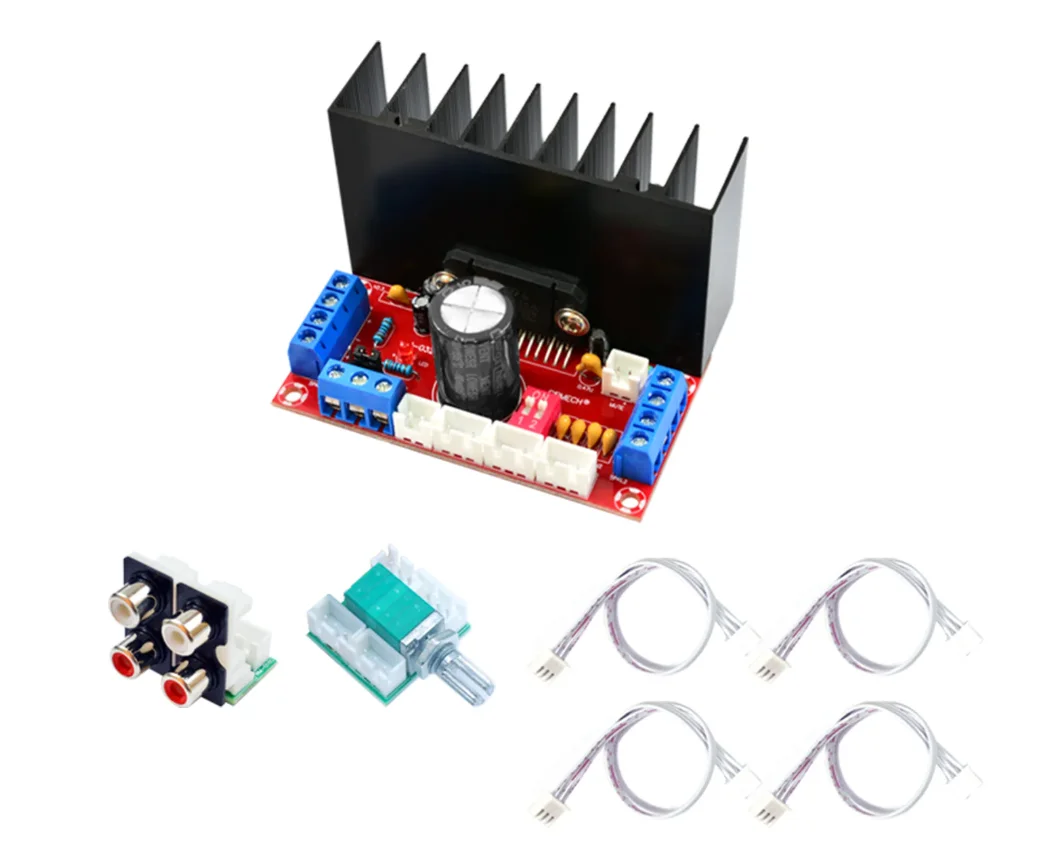 4-Channel High-Fidelity Car Amplifier Board TDA7388 4.0 Stereo Surround Sound 4x41W Output for Automobile Audio System