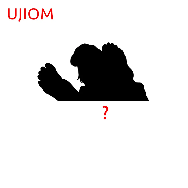 UJIOM Personality Megumin Wall Sticker Funny Waterproof Sunscreen Clothes Dryer Vinyl Decal Cute Wardrobe Adhesive Wallpaper
