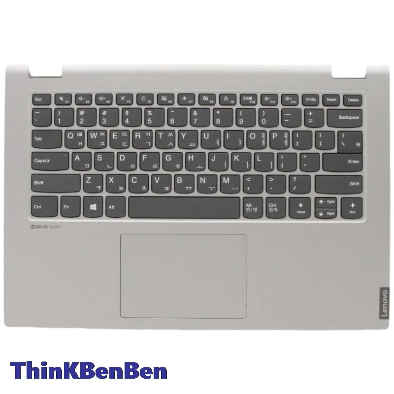 

KR Korean Keyboard Grey PL Upper Case Palmrest Shell Cover For Lenovo Ideapad Flex C340 14 IWL IML API 5CB0S17542