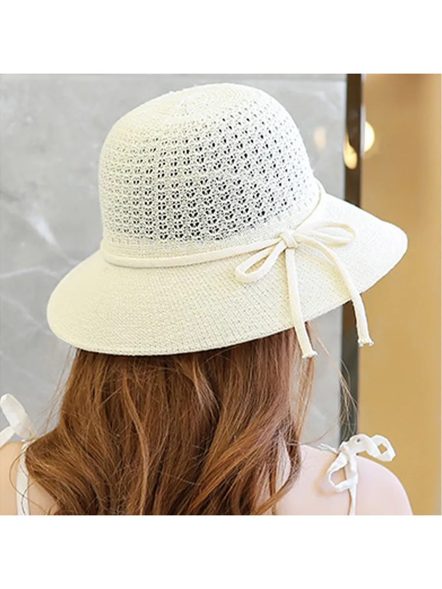 1 fisherman's hat, foldable sunshade hat, round beach hat, travel straw hat, basin hat, leisure travel, suitable for women and g